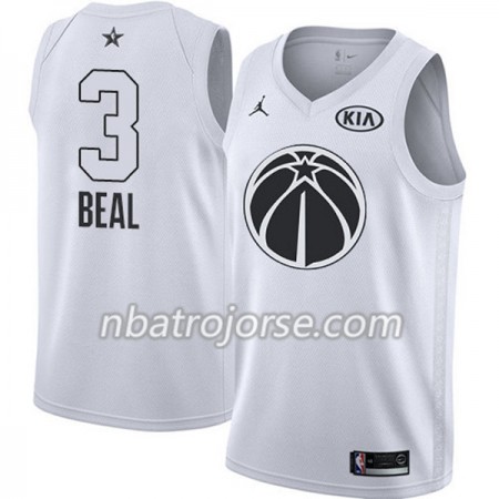 Män Washington Wizards Tröja Bradley Beal 3 2018 All Star Jordan Brand Vit Swingman